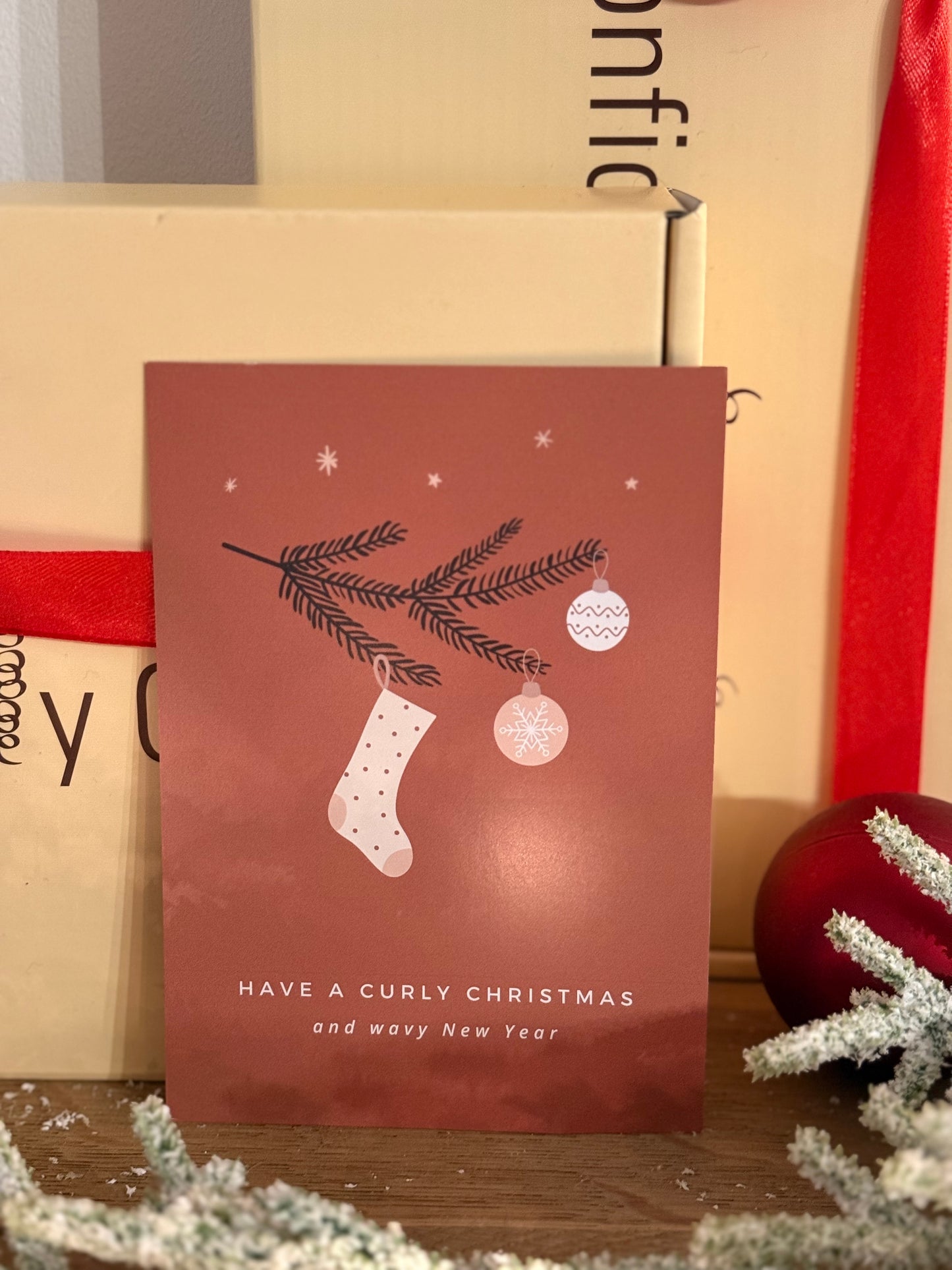 The Confidently Curly Christmas Cards