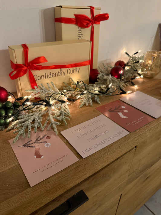 The Confidently Curly Christmas Cards